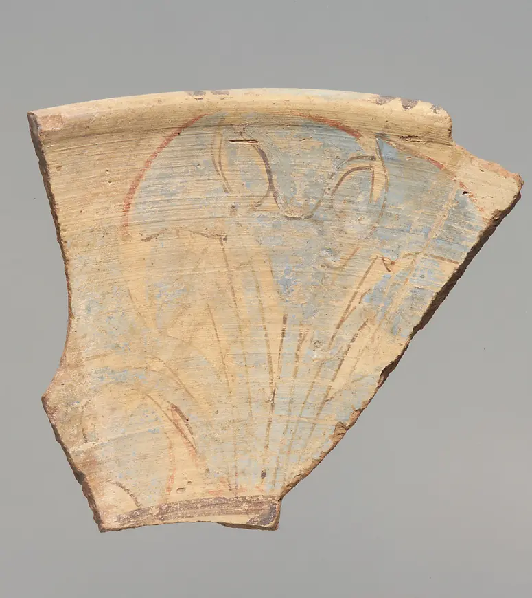 Fragment eines Tellers