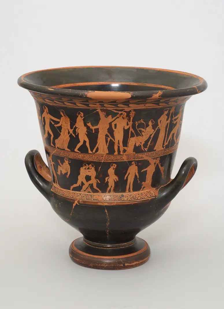 Silen, Satyr und Mänade