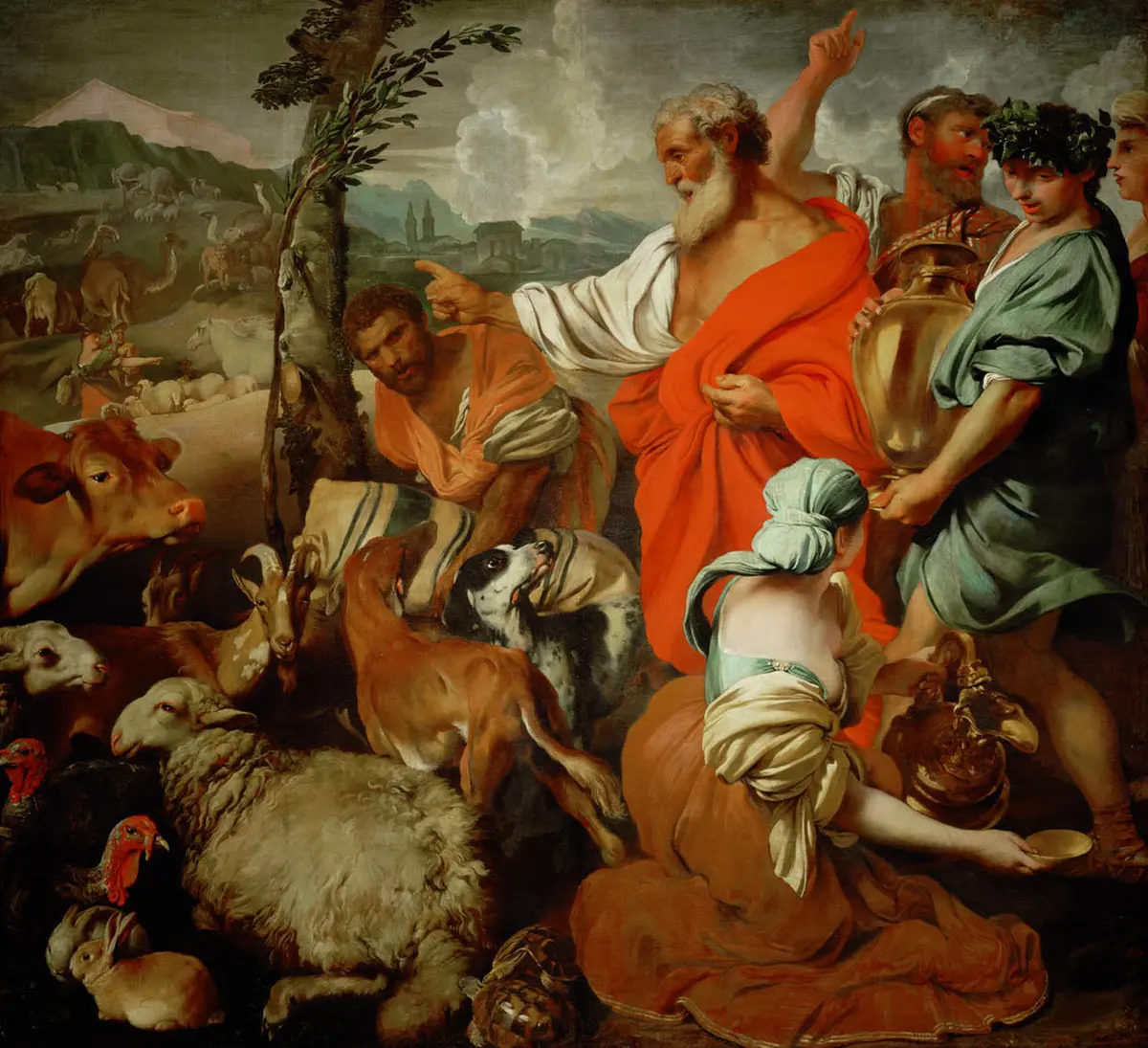 Einzug der Tiere in die Arche Noah