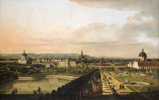 Wien, vom Belvedere aus gesehen