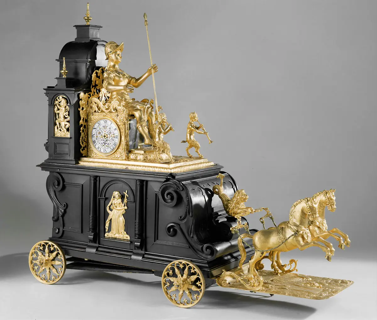 Automat, sog. Triumphwagen mit Minerva