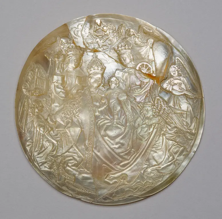 Enthroned Madonna with Angels and Saints