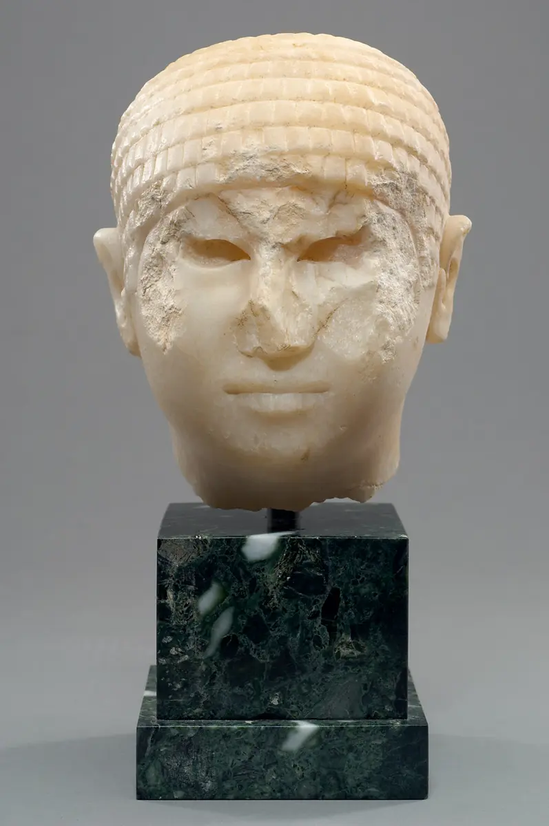 Kopf einer Statue des Ba-ba-ef