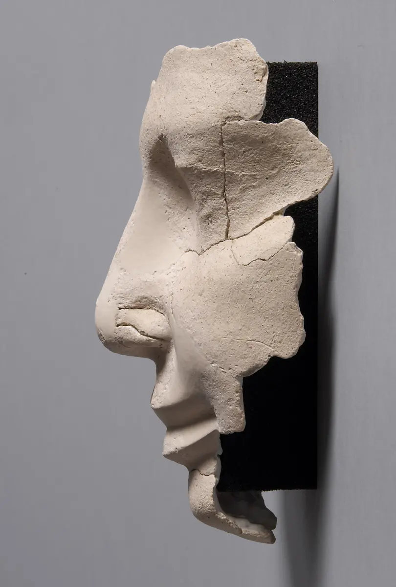 Stucküberzug von menschlichem Schädel