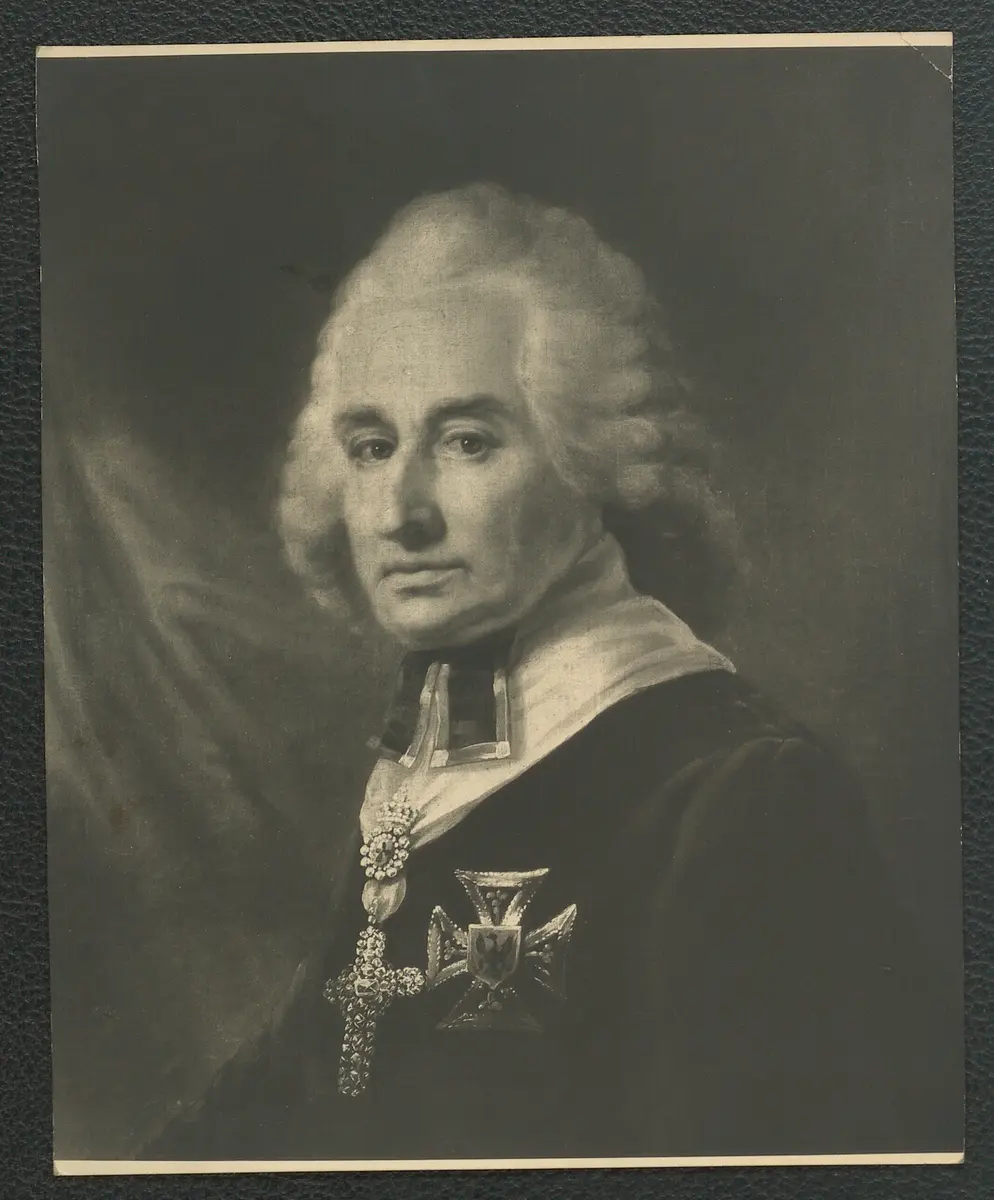 J. H. Füger: Bildnis eines Großmeisters des deutschen Ritterordens. Öl-Leinwand, 91 x 50 cm