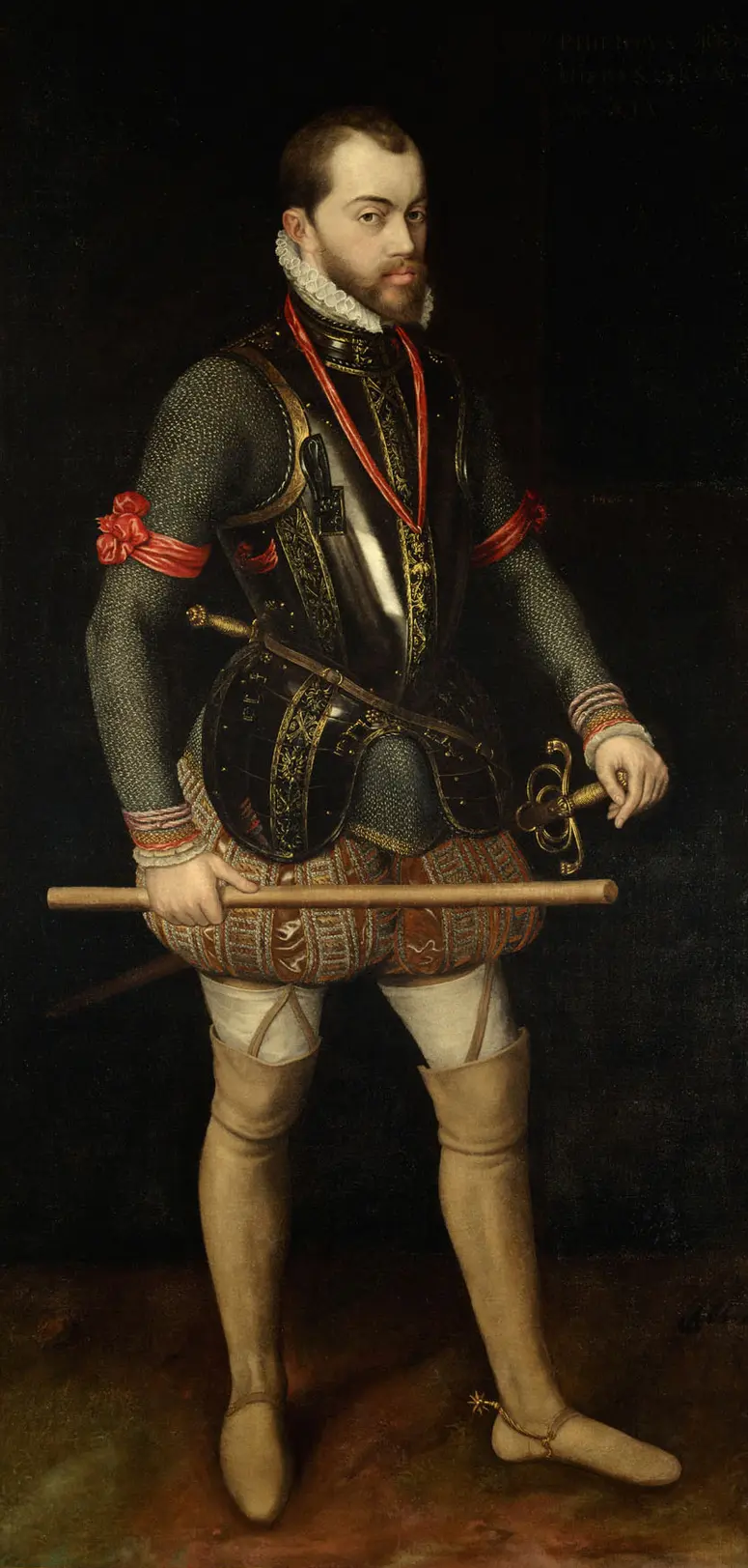 König Philipp II. von Spanien (1527-1598), Bildnis in ganzer Figur