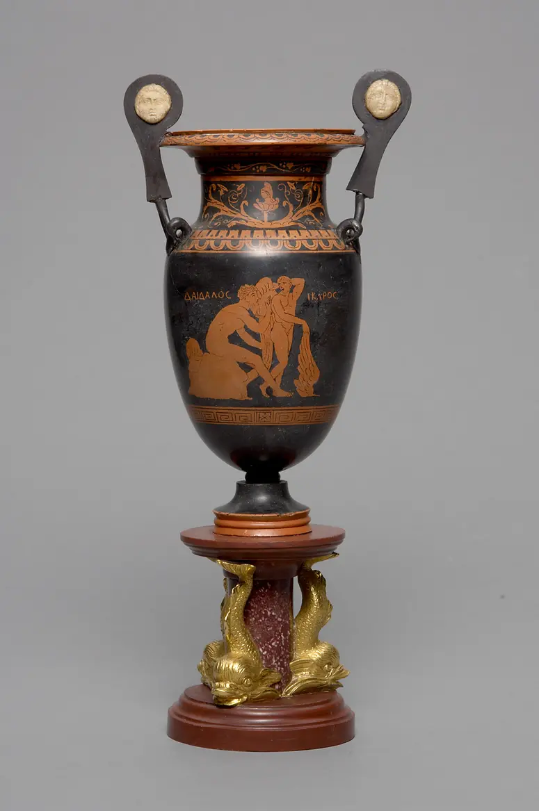 Vase der Ruinen von Paestum