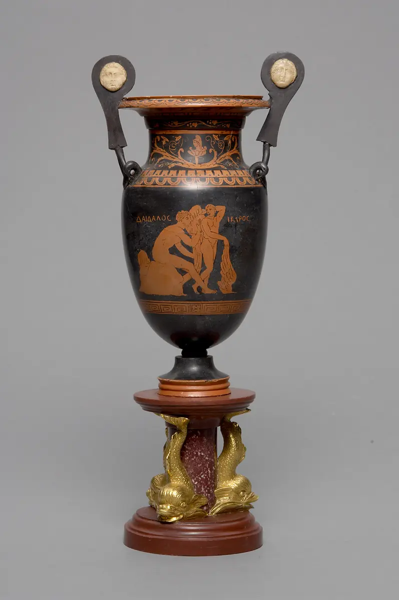 Vase der Ruinen von Paestum