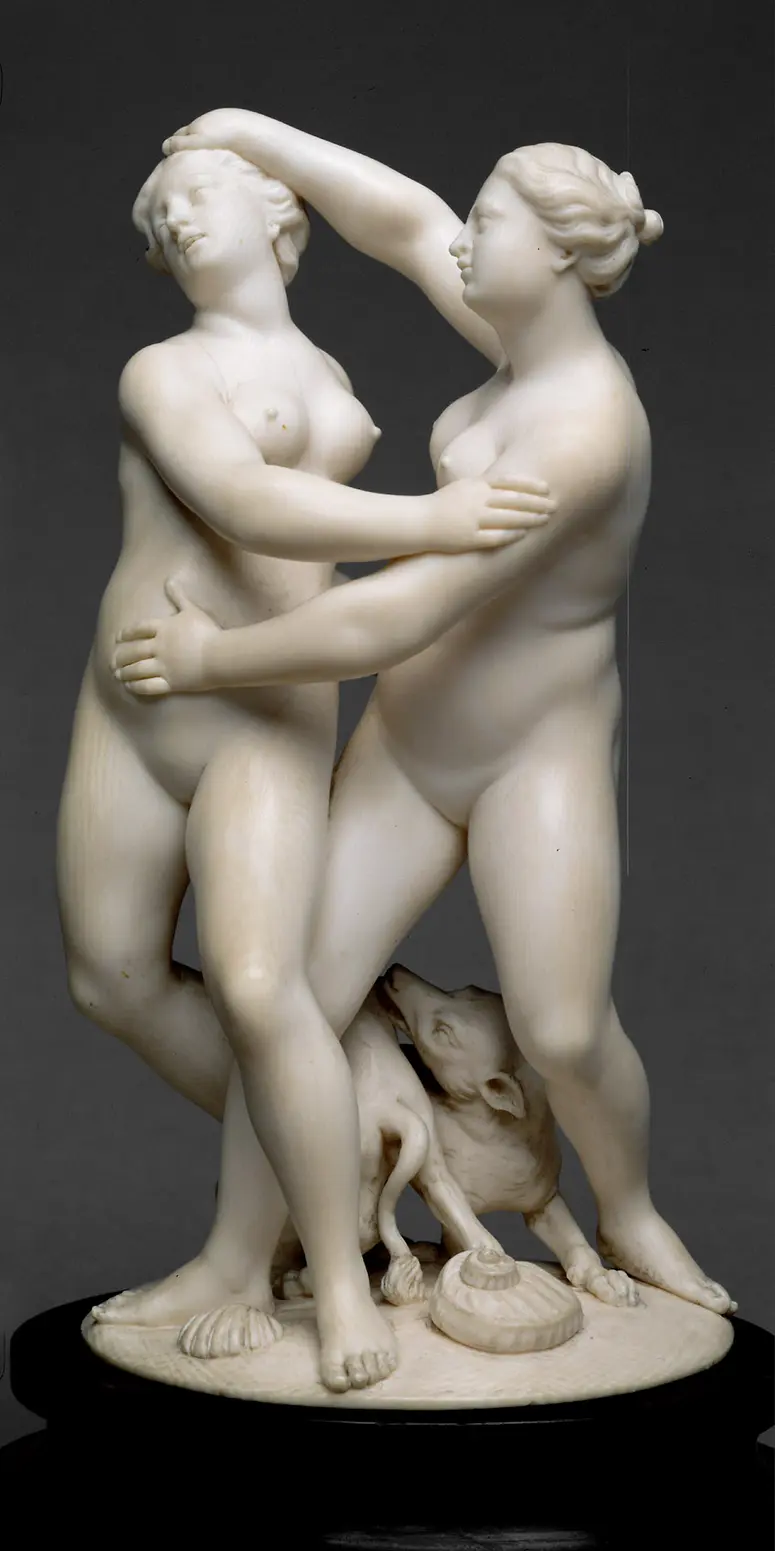 Two Wrestling Nymphs