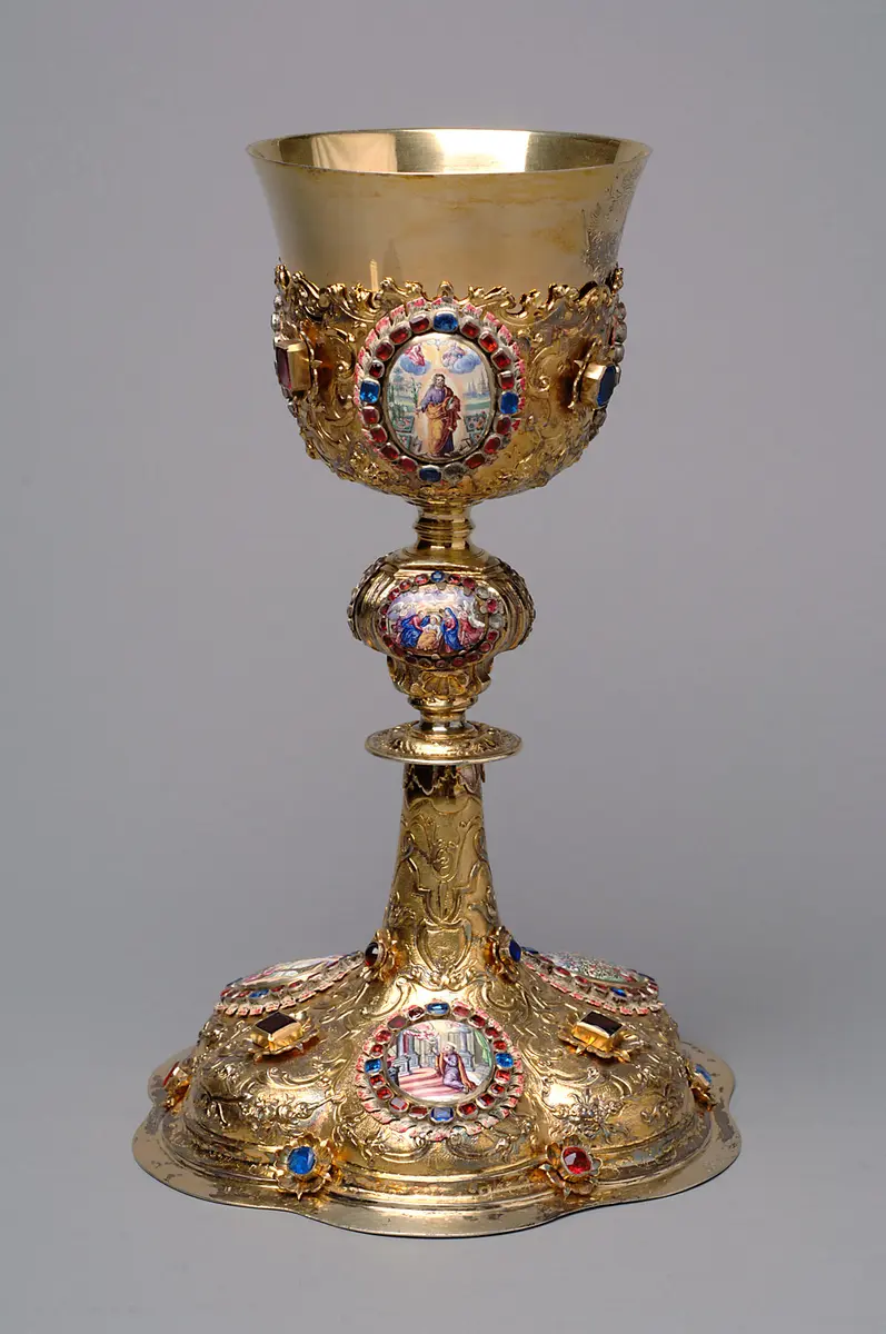 Messkelch mit dem Wappen Kaiser Karls VI. mit Patene