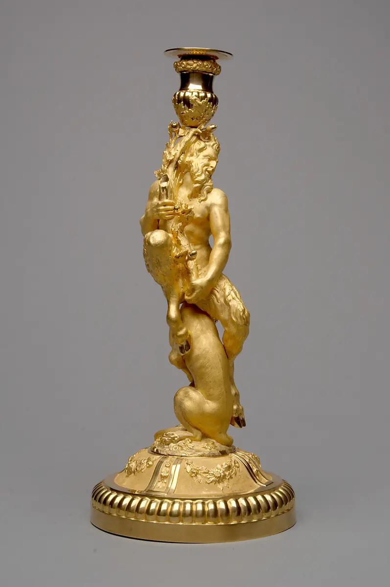 Kandelaber mit Satyr