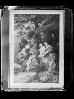 Ildefonso-Altar: Die Hl. Familie unter dem Apfelbaum (Außenseiten der Flügel)
