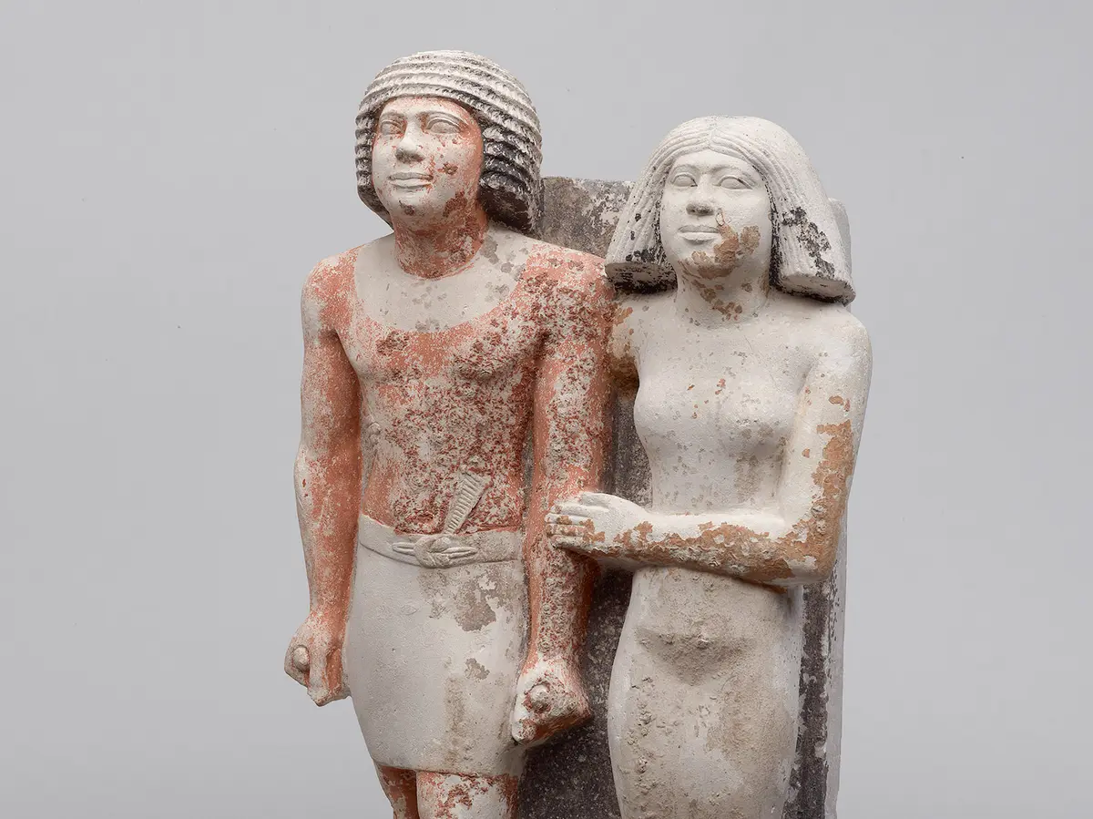 Statuengruppe des Kai-pu-ptah und der Ipep