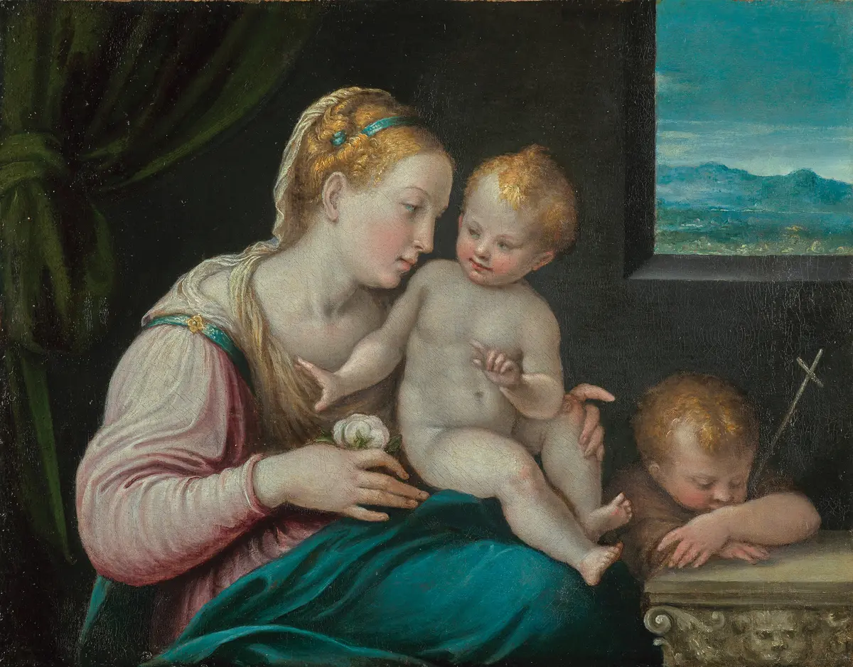Maria mit Kind und Johannesknaben