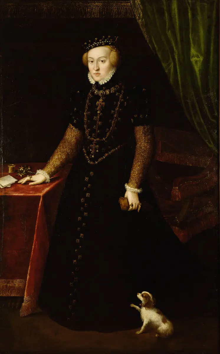 Erzherzogin Eleonore (1534-1594), Herzogin von Mantua in ganzer Figur