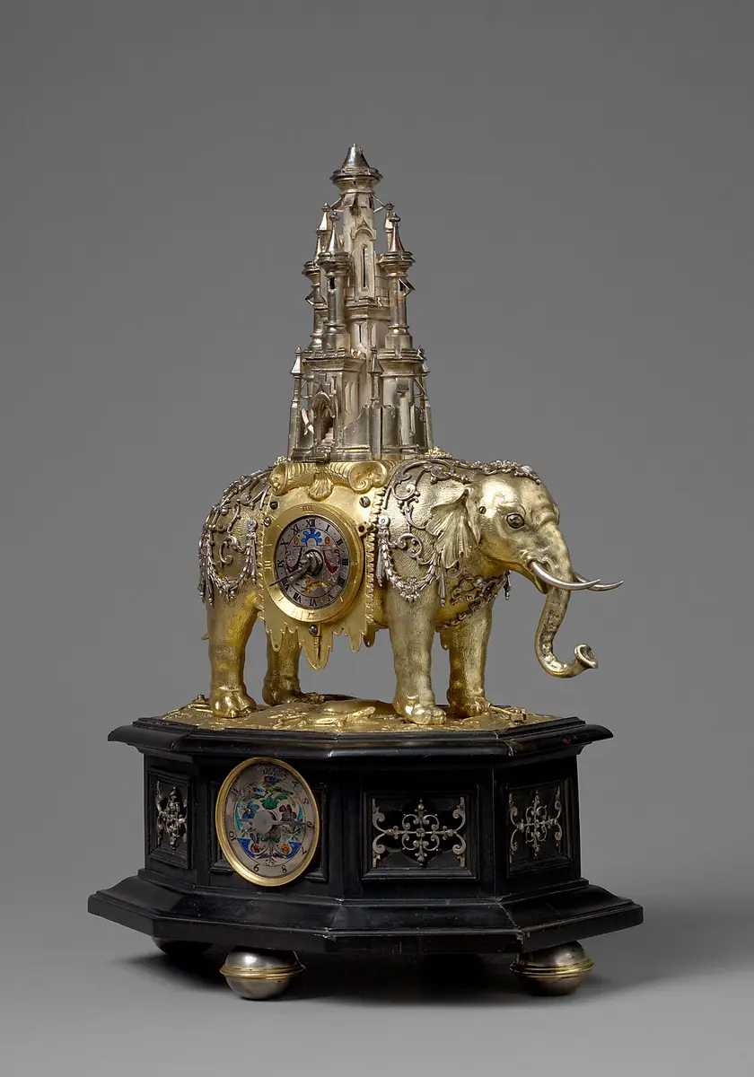 Automaton Clock in the Form of an Elephant