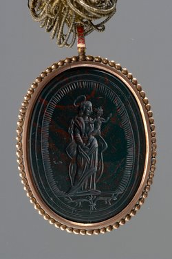 Rosenkranz mit Taufe Christi und Gottesmutter Maria mit Kind