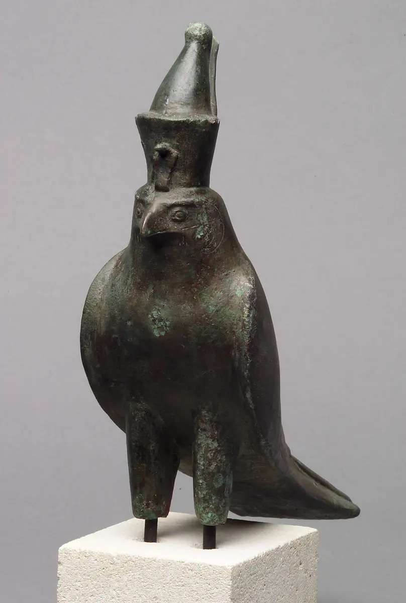 Horusfalke mit Doppelkrone