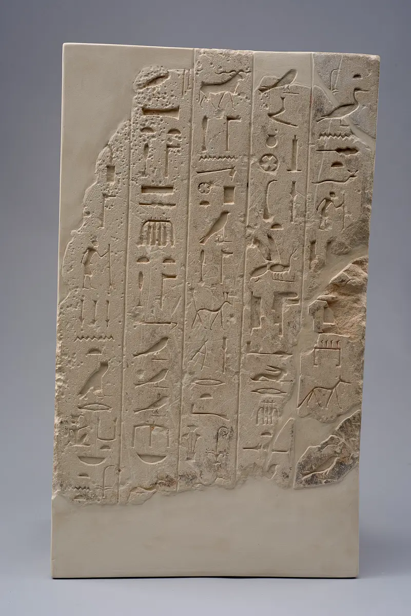 Gruppenstandbild des Hetep-seschat und einer Frau