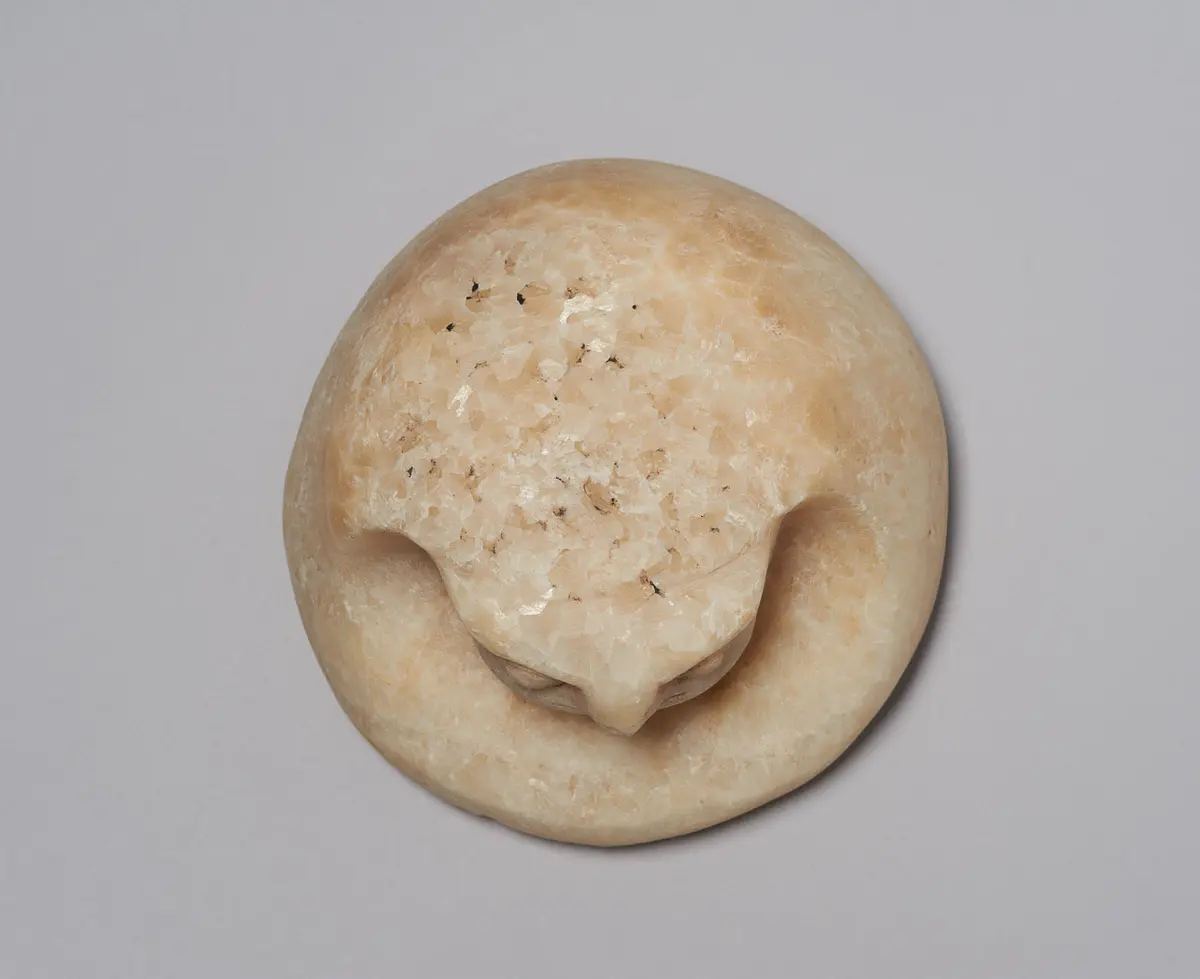 Kanope mit Deckel in Form eines Falkenkopfes