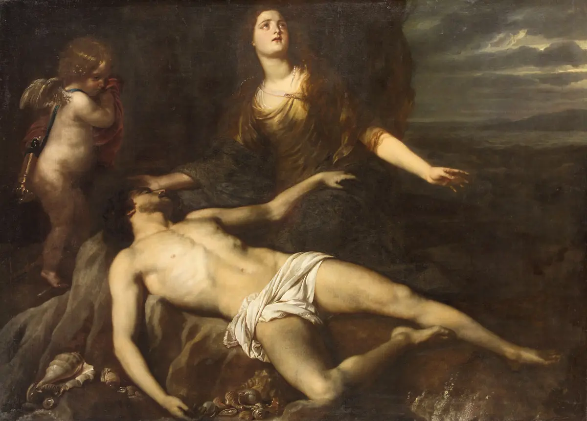 Hero beweint den toten Leander