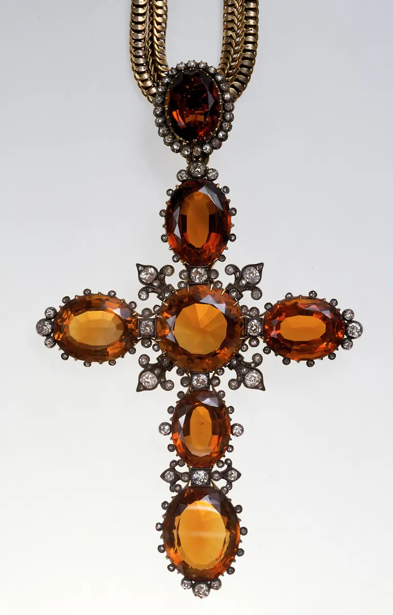 Pontifikalbrustkreuz mit Kette