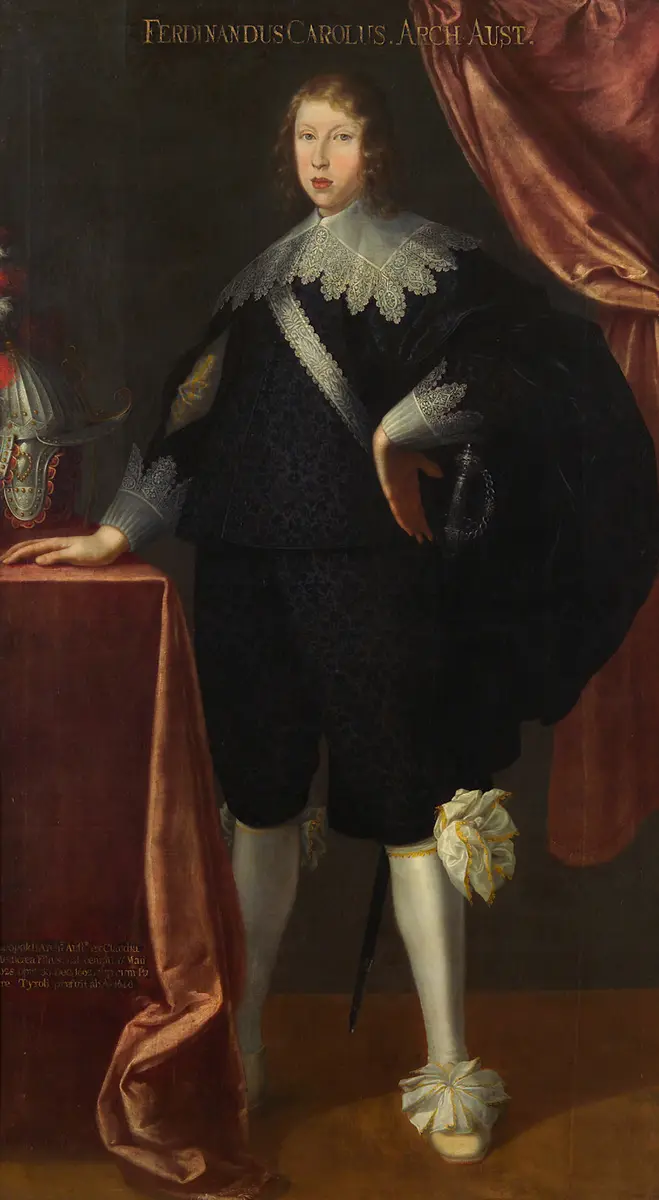 Erzherzog Ferdinand Karl (1628-1662), Sohn von Erzherzog Leopold V., Landesfürst von Tirol