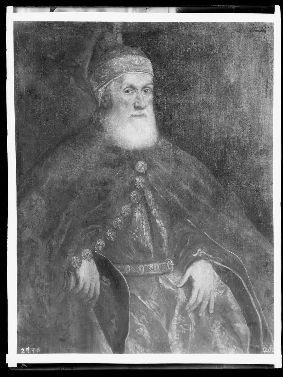 Girolamo Priuli (1486-1567), Doge von Venedig, Kniestück
