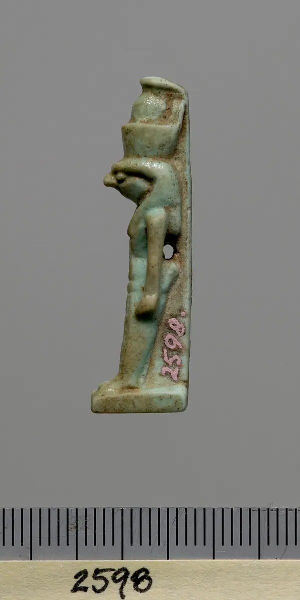 Schreitender Gott Horus mit Falkenkopf
