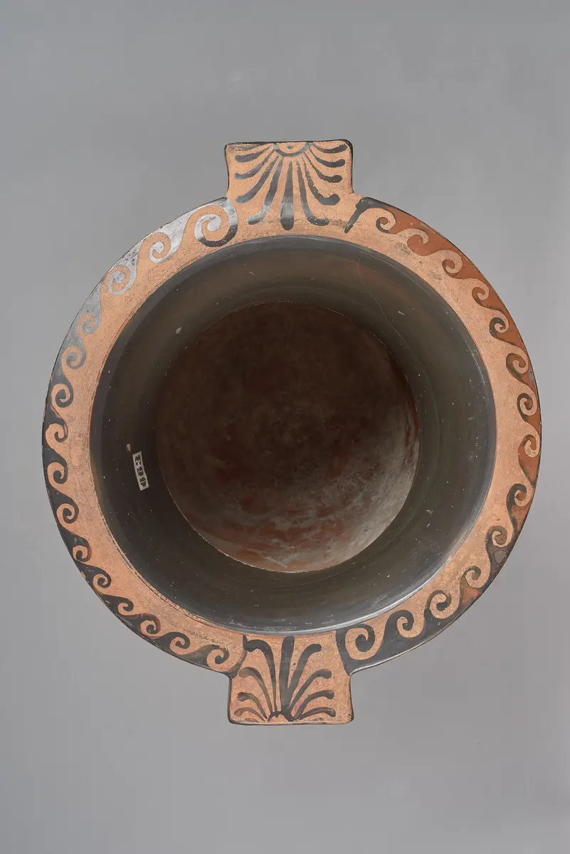 Jüngling, Mänade und Dionysos