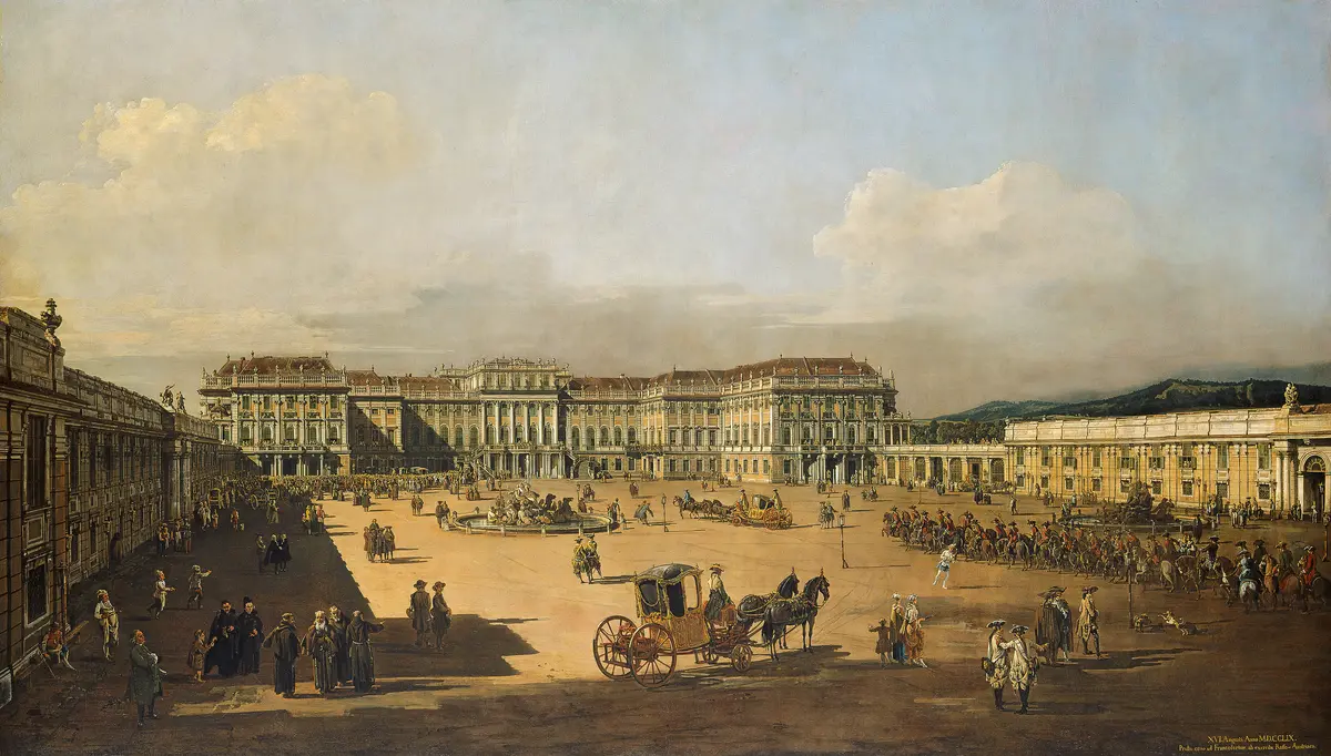 Das kaiserliche Lustschloss Schönbrunn, Ehrenhofseite