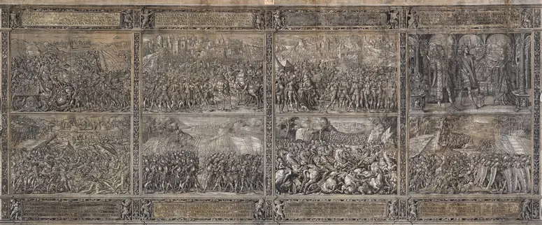 Visierung zum Kenotaph Kaiser Maximilians I. in Innsbruck, Visierung, Entwurf, Graphik