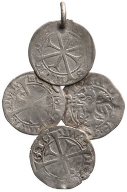 Grafen von Tirol: Sigismund (1439–1490), Anhänger aus vier Kreuzerstücken