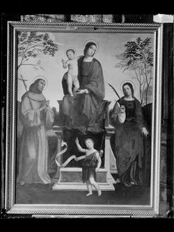 Maria mit Kind , den Hll. Franziskus, Katharina und dem Johannesknaben