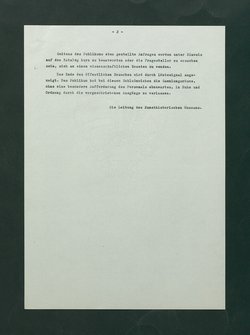Besuchsordnung