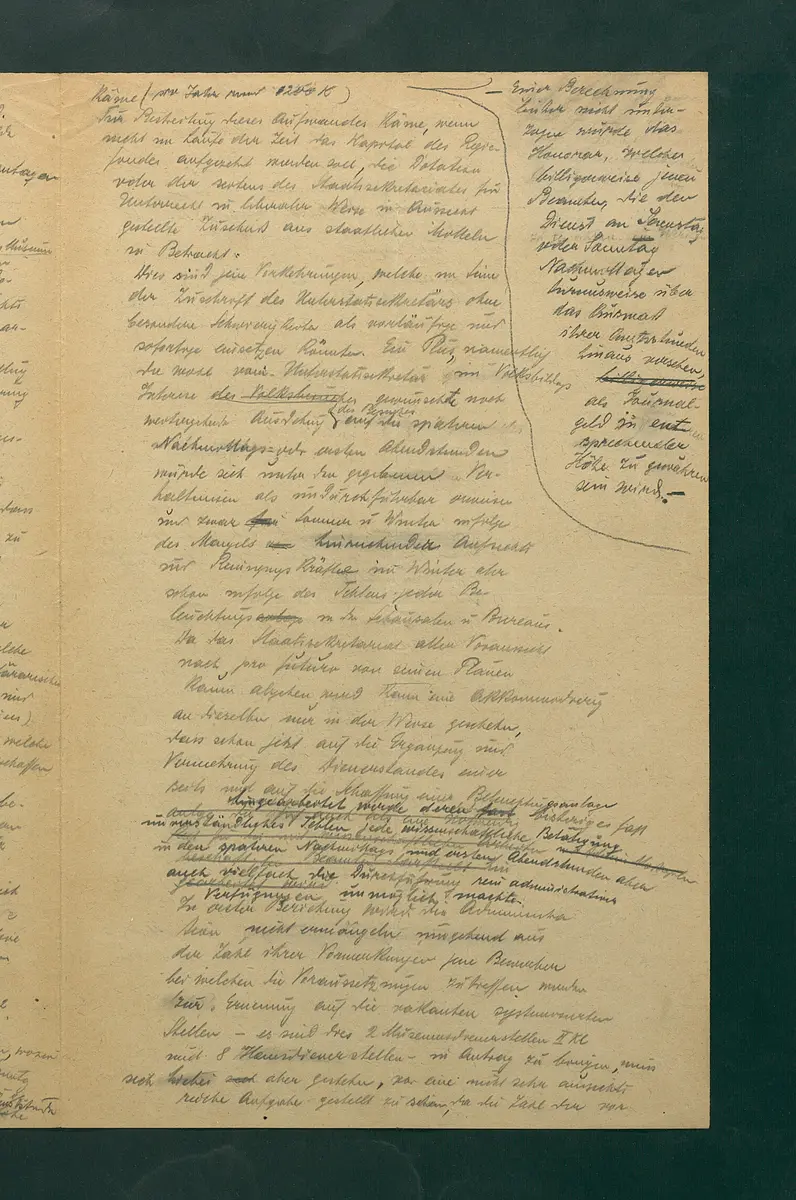Besuchsordnung des Kunsthistorischen Museums für den Sommer 1919