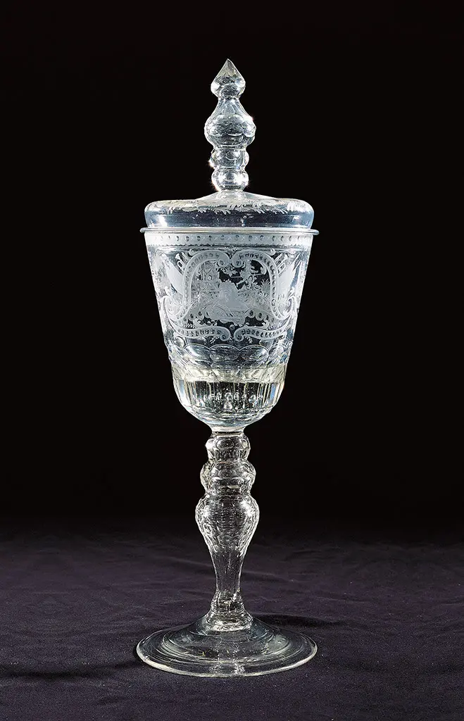 Deckelpokal mit Portrait der Zarin Elisabeth