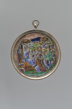 Medaillon mit Geburt Christi und Epiphanie