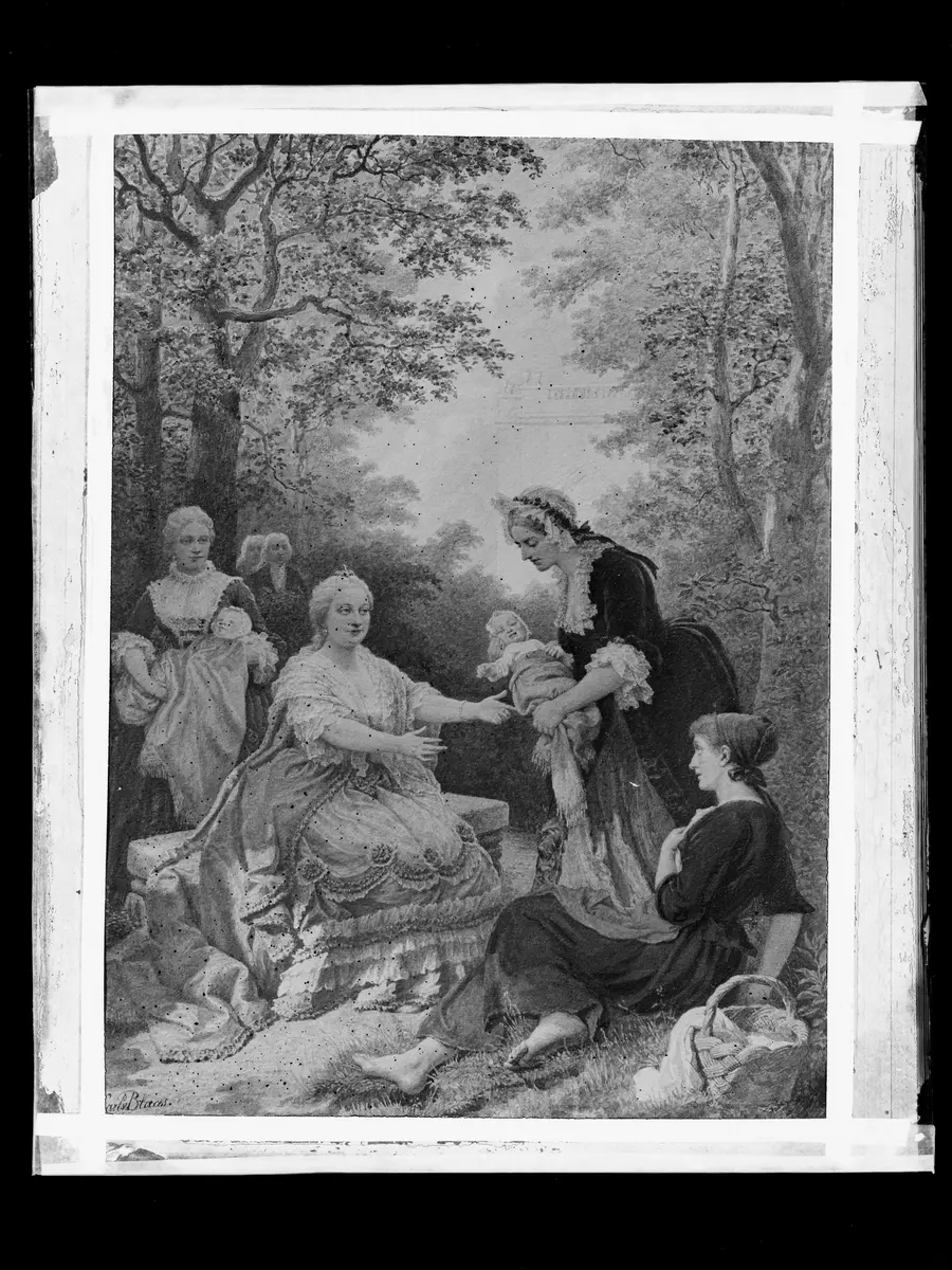 Maria Theresia und die Frau aus dem Volk