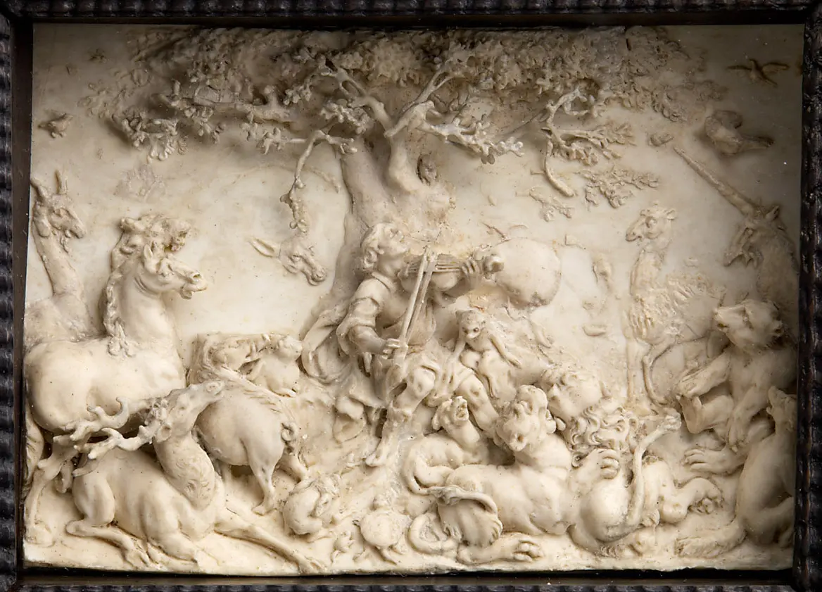 Orpheus bezähmt die wilden Tiere