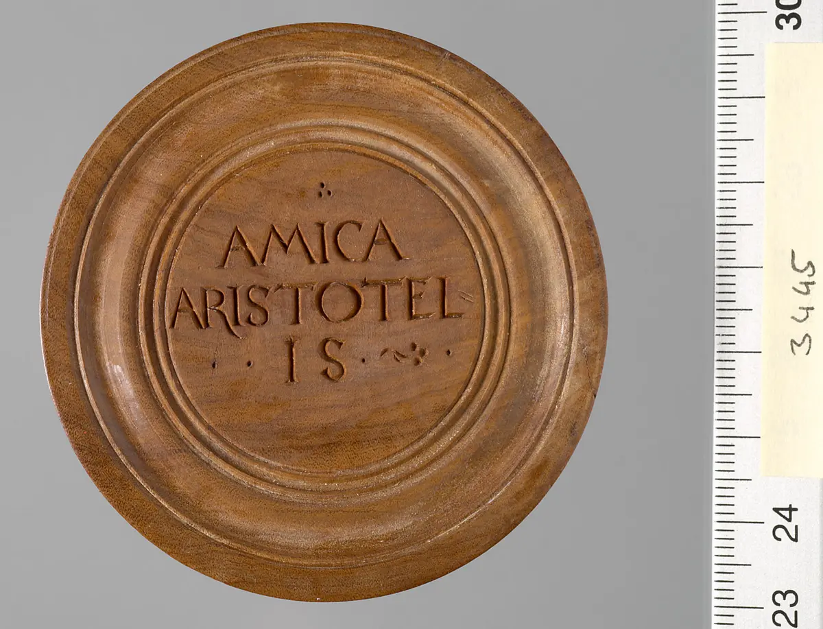 Aristoteles und Phyllis; Spielstein für das Brettspiel für den 
