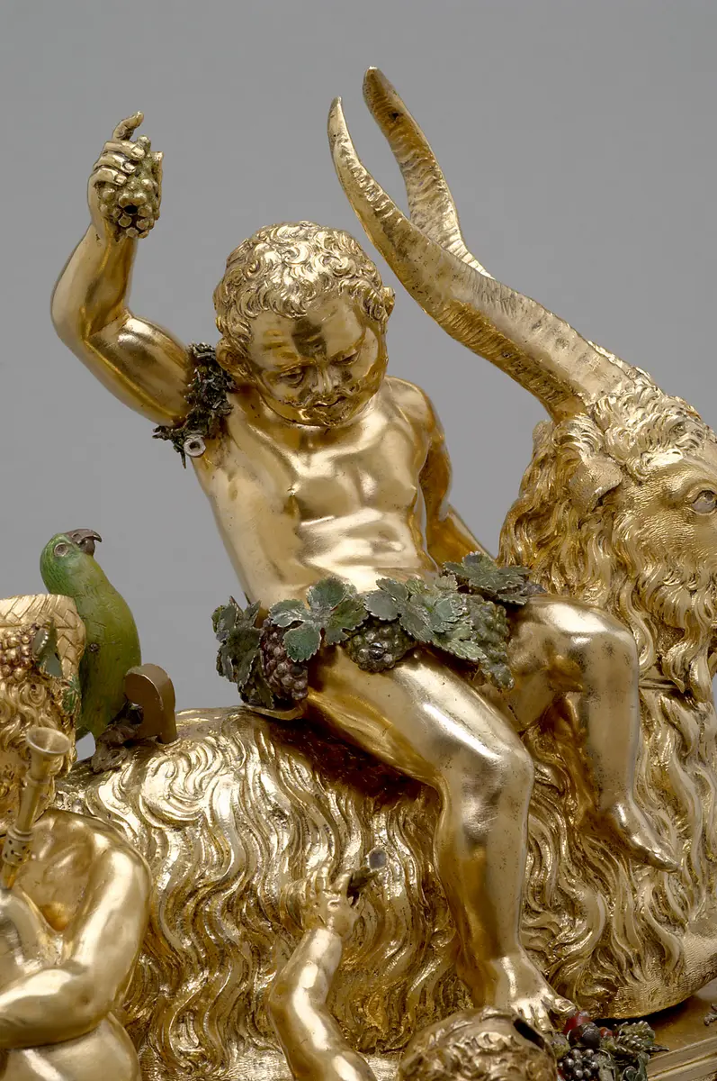 Automat mit Triumph des Bacchus