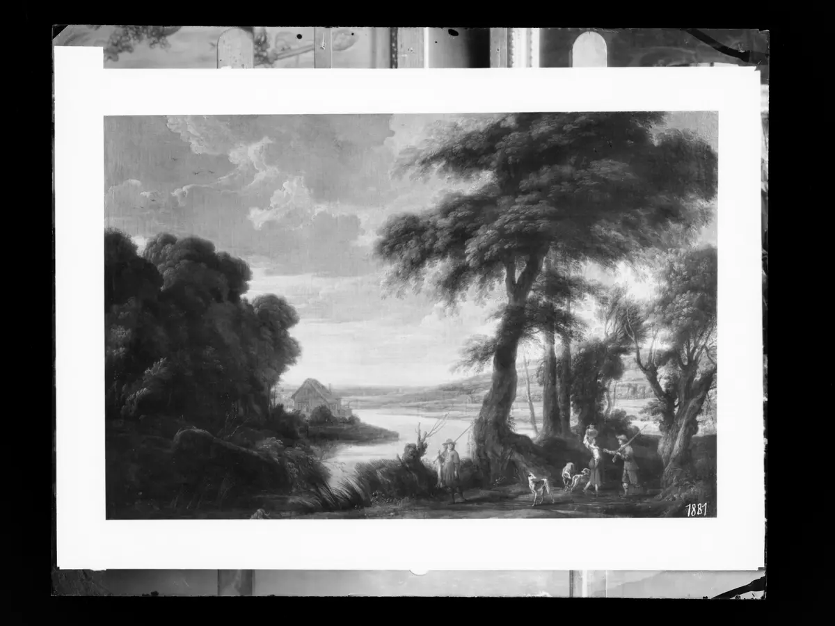 Landschaft mit Jägern