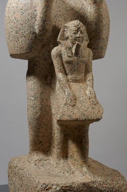 Mantelpavian mit König