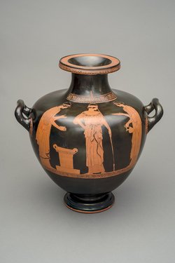 Athena beim Opfer