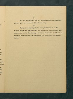 Dienstvorschrift für das Kunsthistorische Museum in Wien