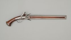 Zweiläufige Steinschlosswendepistole