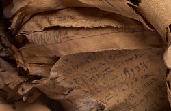 Unterteil des Kastensarges des An-em-her mit Mumie und Teilkartonage