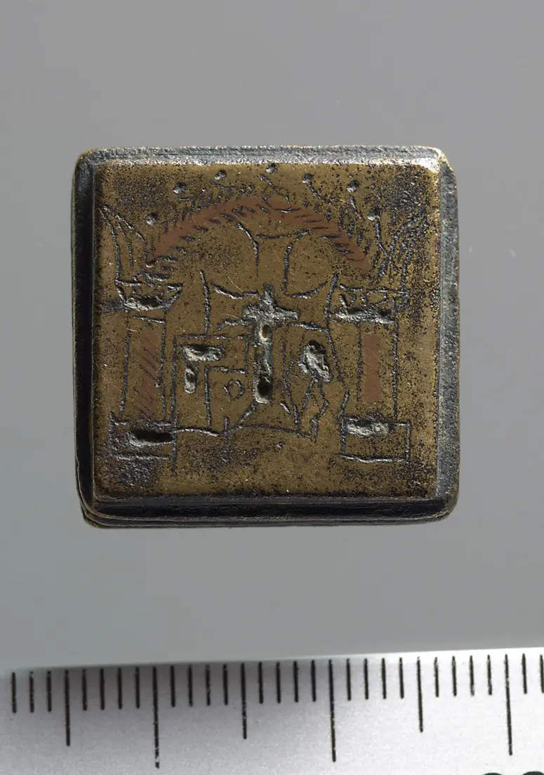 1 Unze, Kreuz unter Rundbogen
