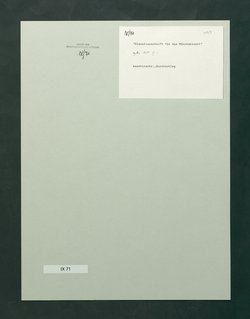 Dienstvorschriften für die Sammlung von Medaillen, Münzen und Geldzeichen